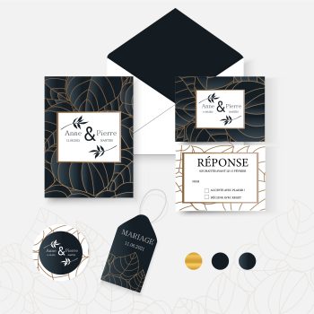 Ensemble de papeterie de mariage