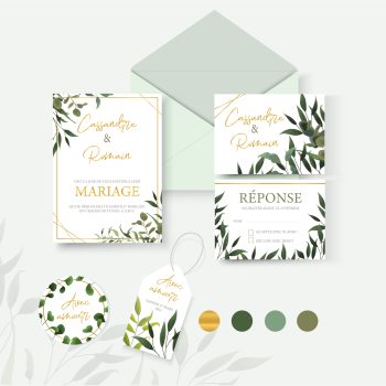 Ensemble de papeterie de mariage